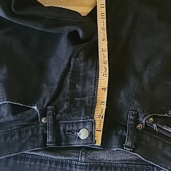 Abercrombie&Fitch,Felix super stretch slim ditressed skinny.(#840c)black 31"x32" - Picture 8 of 16